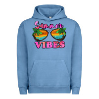 Pigment Pebble Blue Summer Vibes Urban Hoodie - Jasminsmagicworld