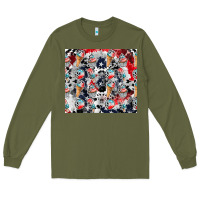 Army Green american ice cream Long Sleeve Tee - CowhideDigitalArt