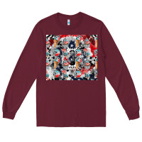 Burgundy american ice cream Long Sleeve Tee - CowhideDigitalArt