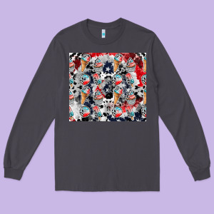 American Ice Cream Long Sleeve Tee Designed By Cowhidedigitalart