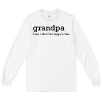 White grandpa Long Sleeve Tee - DesigneFamous