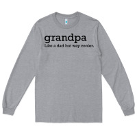 Heather Grey grandpa Long Sleeve Tee - DesigneFamous