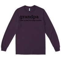 Plum grandpa Long Sleeve Tee - DesigneFamous