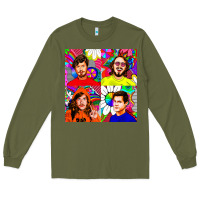 Army Green workaholics Long Sleeve Tee - DesigneFamous