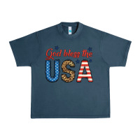 Midnight Navy god bless the usa Urban Heavy Tee - BundleAndBundleShop
