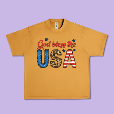 God Bless The Usa Urban Heavy Tee Designed By Bundleandbundleshop