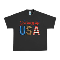 Pigment Black god bless the usa Urban Heavy Tee - BundleAndBundleShop