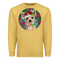 Antique Gold Christmas Chihuahua Premium Sweatshirt - RanaPortraitStore