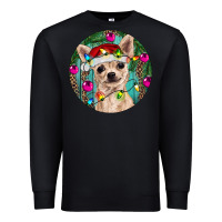 Black Christmas Chihuahua Premium Sweatshirt - RanaPortraitStore