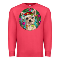 Cardinal Christmas Chihuahua Premium Sweatshirt - RanaPortraitStore