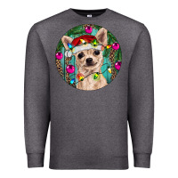 Charcoal Heather Christmas Chihuahua Premium Sweatshirt - RanaPortraitStore