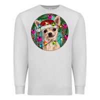 Dove Grey Christmas Chihuahua Premium Sweatshirt - RanaPortraitStore
