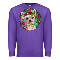 Purple Christmas Chihuahua Premium Sweatshirt - RanaPortraitStore