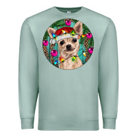 Seafoam Christmas Chihuahua Premium Sweatshirt - RanaPortraitStore