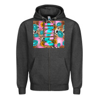 Charcoal Heather western mini Zipper Hoodie - RanaPortraitStore