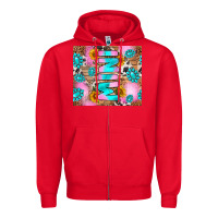 Red western mini Zipper Hoodie - RanaPortraitStore