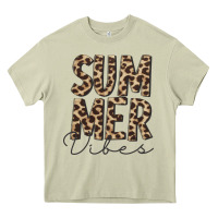 Mossy summer vibes leopard Heavy Core Tee - CowCowDesign