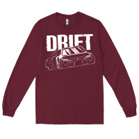 Burgundy Supra Drift Long Sleeve Tee - DesigneFamous