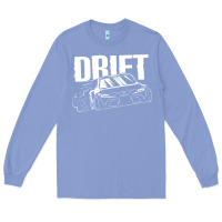 Colony Blue Supra Drift Long Sleeve Tee - DesigneFamous