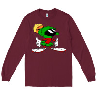 Burgundy marvin Long Sleeve Tee - DesigneFamous