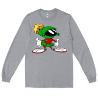 Heather Grey marvin Long Sleeve Tee - DesigneFamous