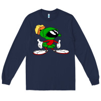 Navy marvin Long Sleeve Tee - DesigneFamous