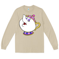 Mushroom mrs potts Long Sleeve Tee - DesigneFamous