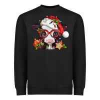 Black Christmas baby cow Heavyweight Sweatshirt - Jasminsmagicworld