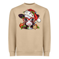 Mushroom Christmas baby cow Heavyweight Sweatshirt - Jasminsmagicworld