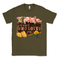 Army Green just a girl who loves pig olivia Classic Tee - OliviaCreatesArt