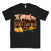 Black just a girl who loves pig olivia Classic Tee - OliviaCreatesArt