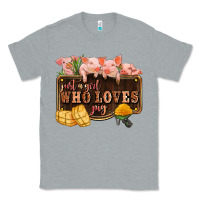 Heather Grey just a girl who loves pig olivia Classic Tee - OliviaCreatesArt
