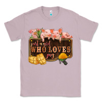 Lilac just a girl who loves pig olivia Classic Tee - OliviaCreatesArt