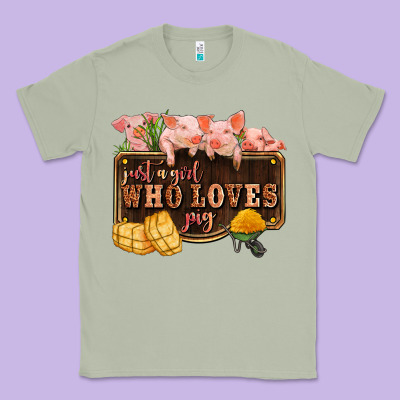 Just A Girl Who Loves Pig Olivia Classic Tee Designed By Oliviacreatesart