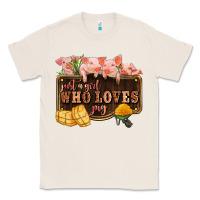 Natural just a girl who loves pig olivia Classic Tee - OliviaCreatesArt