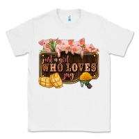 White just a girl who loves pig olivia Classic Tee - OliviaCreatesArt