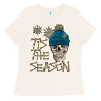 Skull Tis The Season Winter Ladies Tee | Teevron
