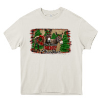 Cream donkey christmas Heavy Core Tee - Jasminsmagicworld