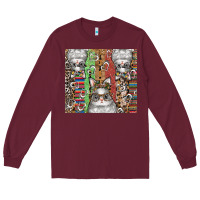 Burgundy easter Long Sleeve Tee - CowhideDigitalArt