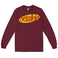 Burgundy seinfeld Long Sleeve Tee - DesigneFamous