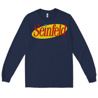 Navy seinfeld Long Sleeve Tee - DesigneFamous