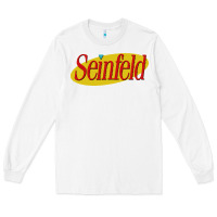 White seinfeld Long Sleeve Tee - DesigneFamous