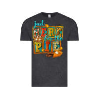 Vintage Black Just Here For The Pie Vintage Tee - FaDigitalArtStudio