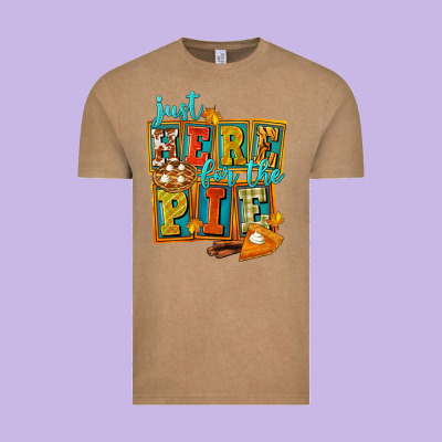 Just Here For The Pie Vintage Tee Designed By Fadigitalartstudio