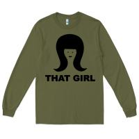 Army Green that girl Long Sleeve Tee - DesigneFamous