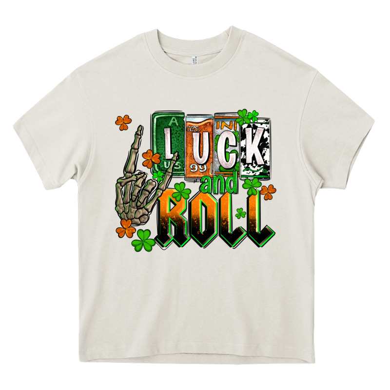 St. Patrick's Luck And Roll Heavy Core Tee by OliviaCreatesArt | Teevron