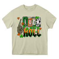Mossy St. Patrick's Luck and roll Heavy Core Tee - OliviaCreatesArt