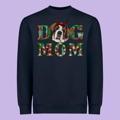 Western Christmas Dog Mom St Bernard Heavyweight Sweatshirt Designed By Ranaportraitstore