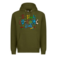 Army Green i teach au some kids Premium Hoodie - Artiststas