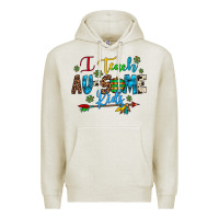 Oatmeal Heather i teach au some kids Premium Hoodie - Artiststas